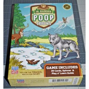 Jr Ranger Poop Scat Identification Guide Game w/Box Complete Animals Educational
